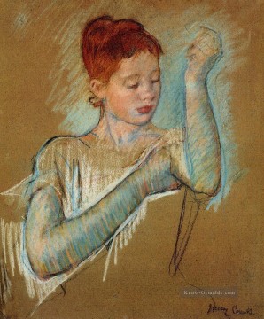 Mary Cassatt Werke - The Long Handschuhe Mütter Kinder Mary Cassatt